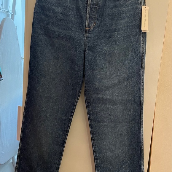 NWT FAVORITE DAUGHTER Valentina Cuffed Super High Rise Straight Jean - Size 24 - Picture 7 of 9